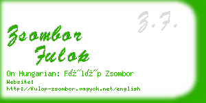 zsombor fulop business card